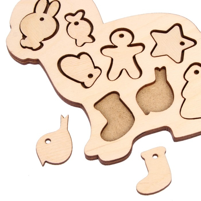 Роспись по дереву «Новый год у зайки», новогодний набор для творчества Роспись по дереву «Новый год у зайки», новогодний набор для творчества