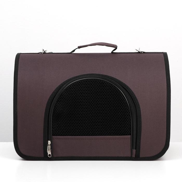 Сумка - переноска для животных, 2 входа, 40 х 25 х 28 см, коричневая Сумка - переноска для животных, 2 входа, 40 х 25 х 28 см, коричневая