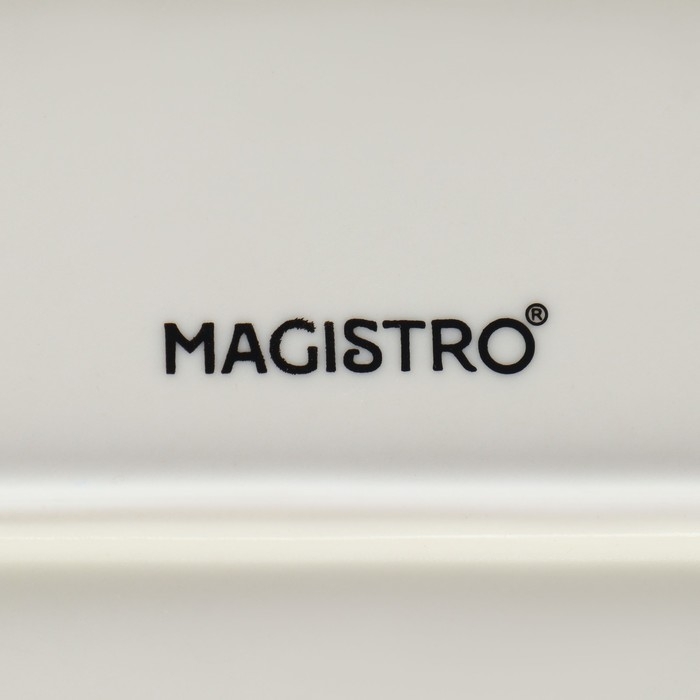 Блюдо для подачи фарфоровое Magistra «Церера», 28×17,5 см, цвет зелёный Блюдо для подачи фарфоровое Magistra «Церера», 28×17,5 см, цвет зелёный