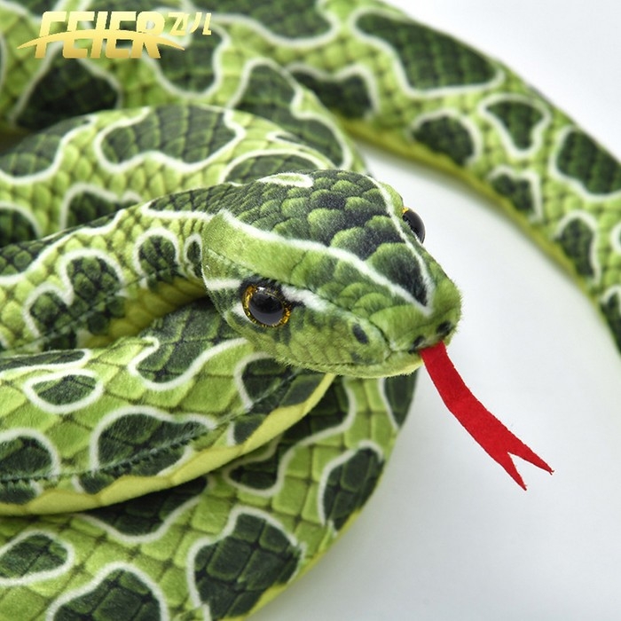 Мягкая игрушка Мягкая игрушка "Змея", 52 см/300 см, цвет зеленый