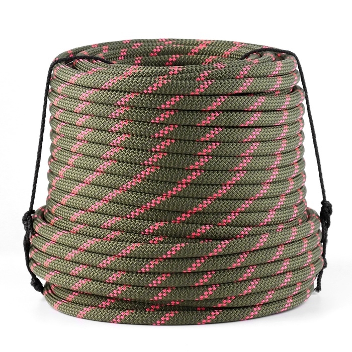 Веревка страховочно-спасательная  Веревка страховочно-спасательная "Высота" хаки, d= 10 мм, 50 м