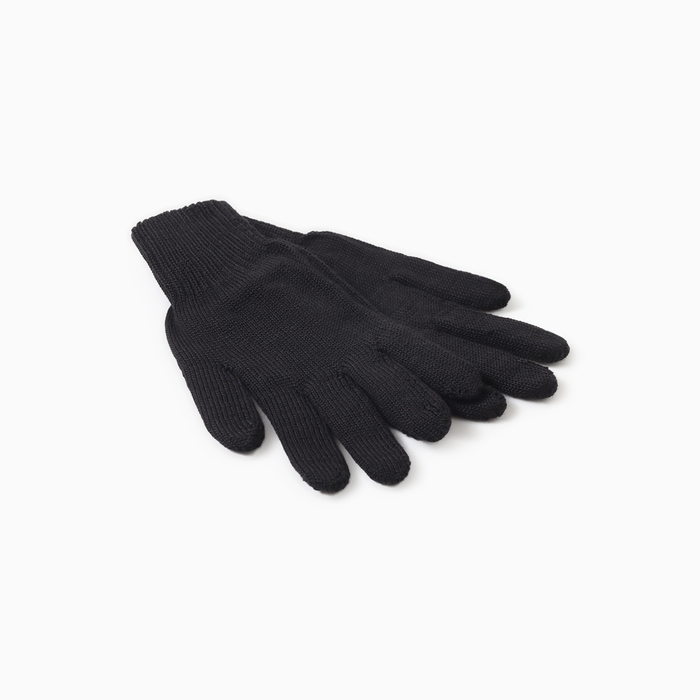 Перчатки двойные, цвет черный, р-р 22 Перчатки двойные, цвет черный, р-р 22