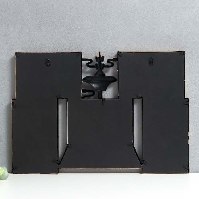 Фоторамка пластик на 5 фото 10х15 см  Фоторамка пластик на 5 фото 10х15 см "Ноутбук" тёмное золото 30,5х44,5 см