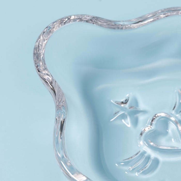 Блюдо «Новогоднее чудо. Ель», 22,2×21,2×2,7 см, стекло, прозрачное