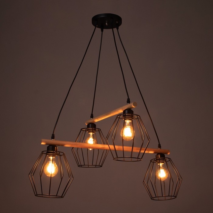 Светильник 2097/4BK E27 40Вт черный 70х50х90 см BayerLux