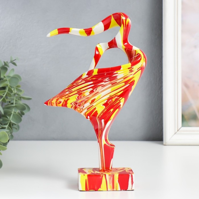 Сувенир полистоун  Сувенир полистоун "Абстракция. Силуэт девушки" разводы краски 6х16х27 см