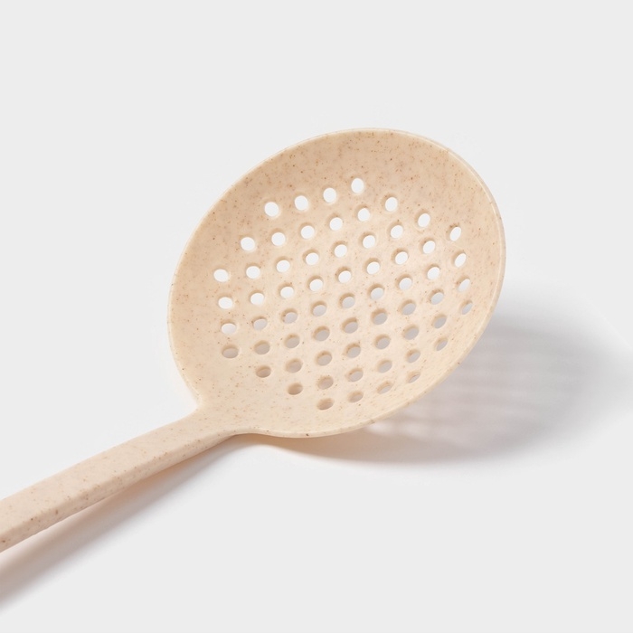 Шумовка Доляна «Беж», 32×11×6 см, цвет бежевый Шумовка Доляна «Беж», 32×11×6 см, цвет бежевый