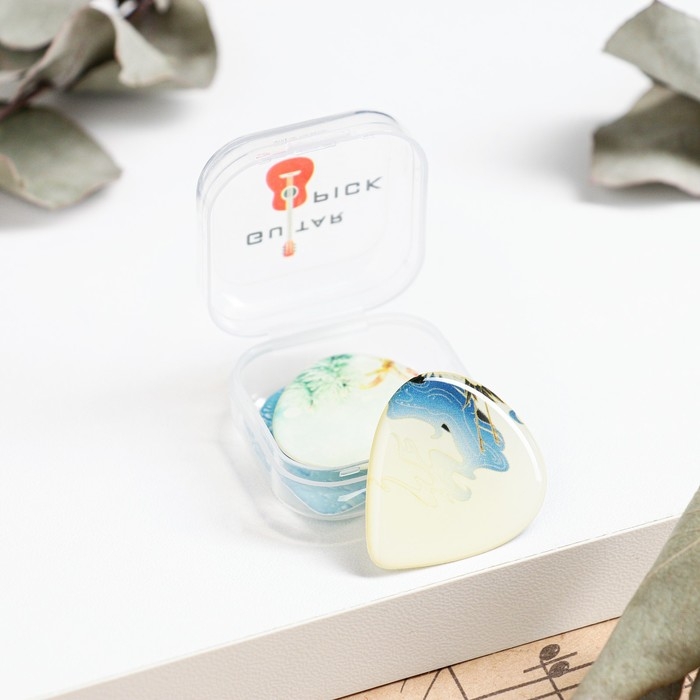 Набор медиаторв в футляре Music Life, 3 шт, восток Набор медиаторв в футляре Music Life, 3 шт, восток