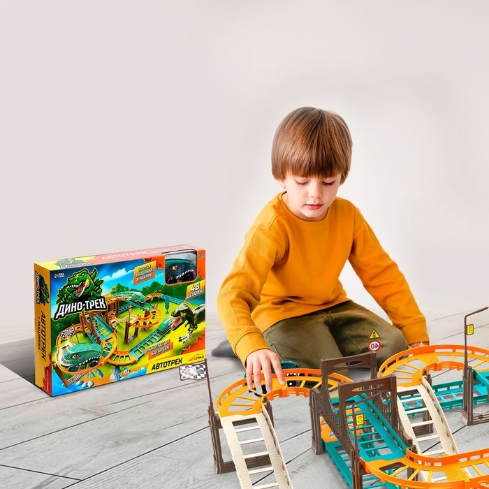 Автотрек «Дино-трек», с машинкой, работает от батареек Автотрек «Дино-трек», с машинкой, работает от батареек