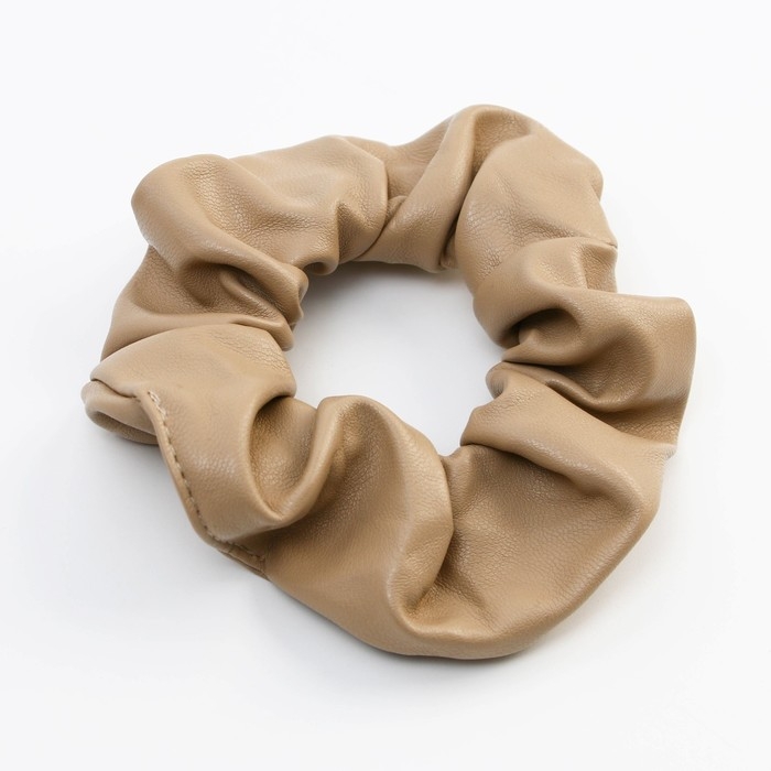 Резинка для волос новогодняя «Выбирай счастье» на Новый год, бежевая, d = 10 см Резинка для волос новогодняя «Выбирай счастье» на Новый год, бежевая, d = 10 см