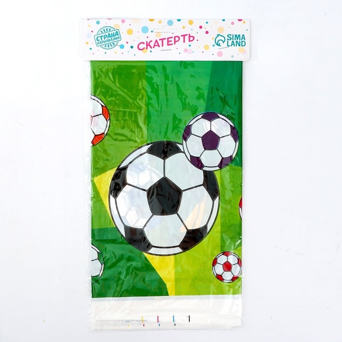 Скатерть &laquo;Футбол&raquo;, 108 &times; 180 см