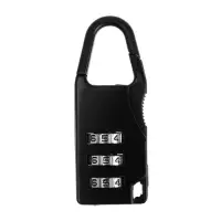 Замок навесной кодовый ТУНДРА ZK002, черный