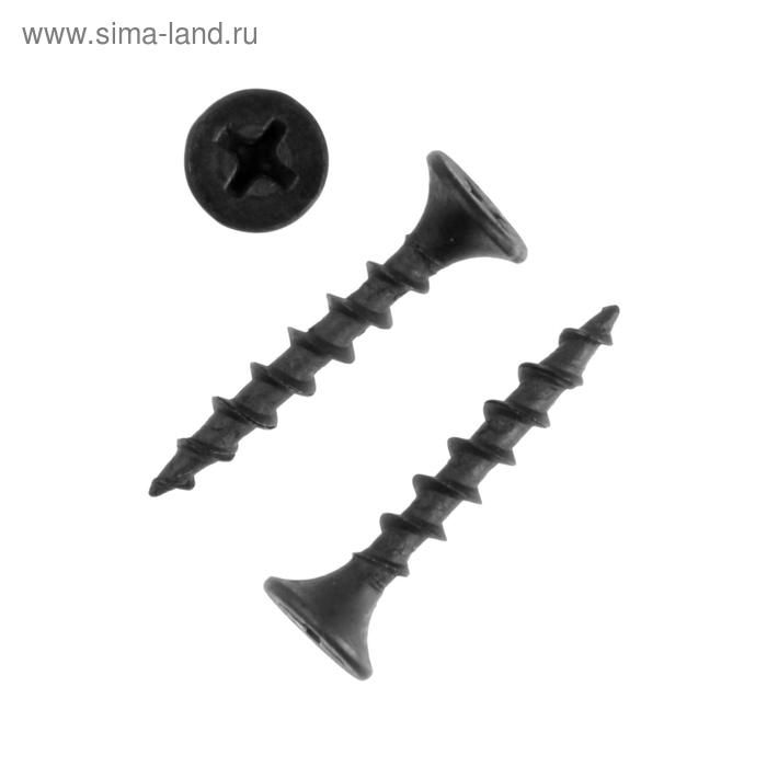 Саморез по дереву, 3.5х25 мм, оксид, крупный шаг, в упаковке 1000 шт. Саморез по дереву, 3.5х25 мм, оксид, крупный шаг, в упаковке 1000 шт.