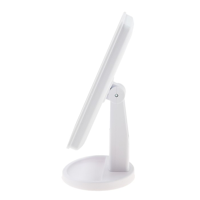 Зеркало Luazon KZ-06, подсветка, 26.5 х 16 х 12 см, 22 диода, сенсорная кнопка, белое Зеркало Luazon KZ-06, подсветка, 26.5 х 16 х 12 см, 22 диода, сенсорная кнопка, белое