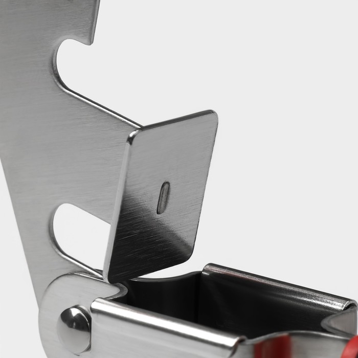 Пресс для чеснока Доляна Digma, 21 см, нержавеющая сталь, цвет чёрный, красный Пресс для чеснока Доляна Digma, 21 см, нержавеющая сталь, цвет чёрный, красный