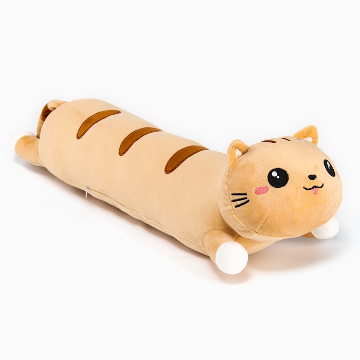 Мягкая игрушка «Кот-батон», 60 см, цвет рыжий