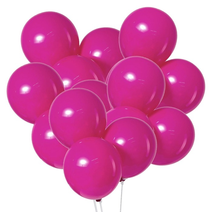 Шар латексный 12 Шар латексный 12", пастель, в наборе 50 шт., цвет фуксия