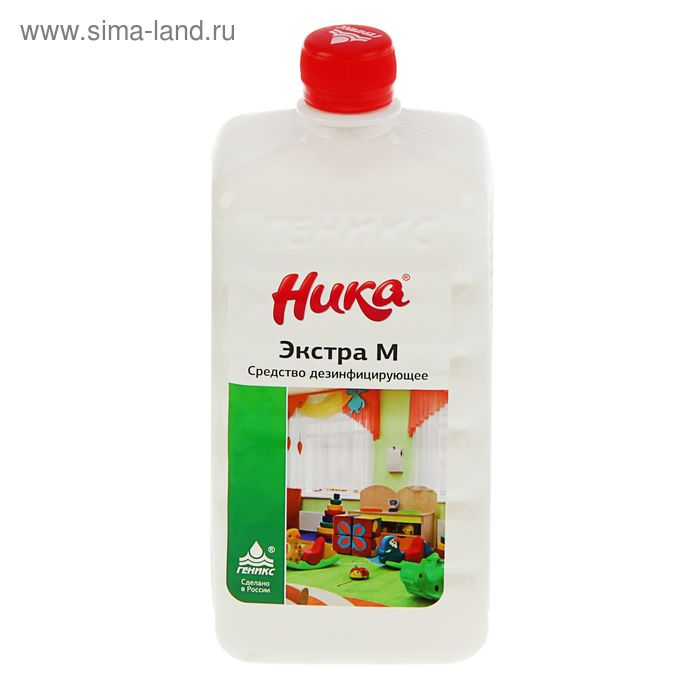 Дезинфицирующее средство с моющим эффектом  Дезинфицирующее средство с моющим эффектом "Ника-Экстра М", 1 л