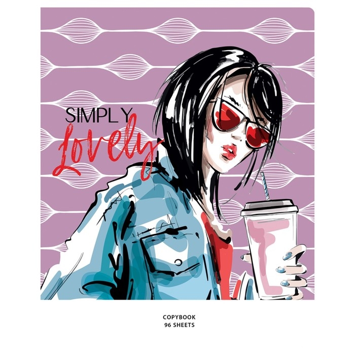 Тетрадь 96 листов в клетку Simply the best, обложка мелованный картон, глянцевая ламинация, блок офсет, МИКС Тетрадь 96 листов в клетку Simply the best, обложка мелованный картон, глянцевая ламинация, блок офсет, МИКС