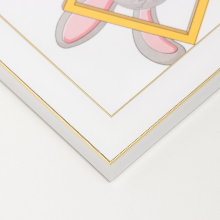 Фоторамка пластик Фоторамка пластик "Акварель" 10х15 см, белый