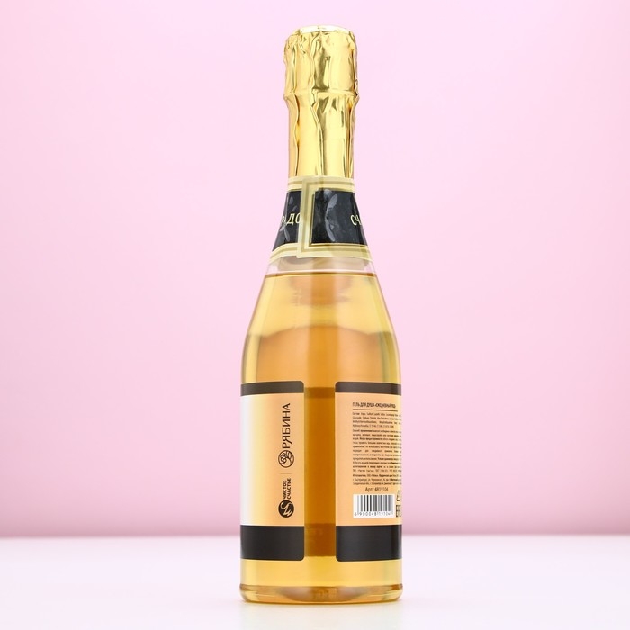 Гель для душа во флаконе шампанское «Море счастья», 450 мл, аромат шампанского, Новый Год Гель для душа во флаконе шампанское «Море счастья», 450 мл, аромат шампанского, Новый Год