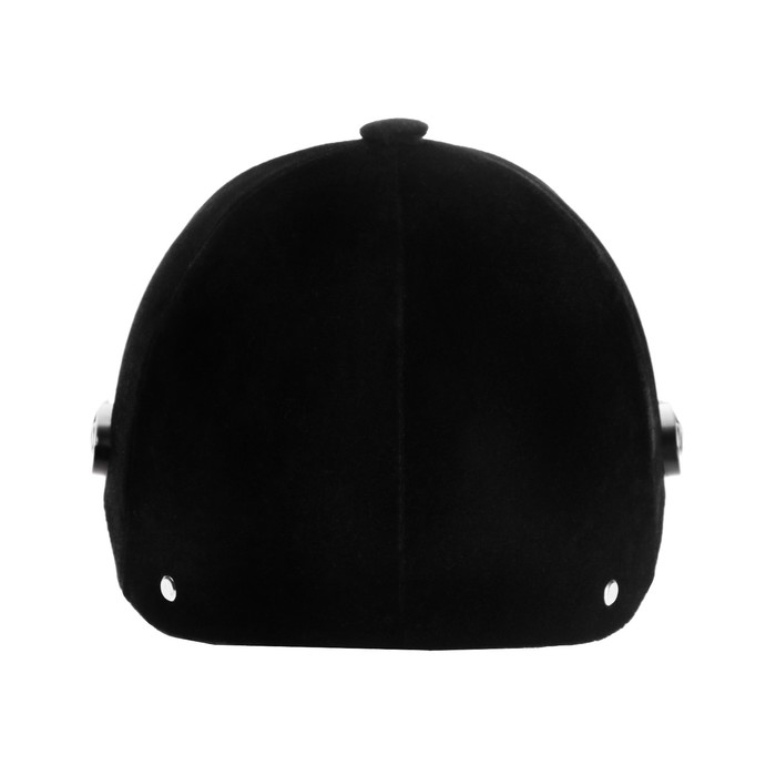 Шлем для верховой езды, бархат, одноразмерный, черный Шлем для верховой езды, бархат, одноразмерный, черный