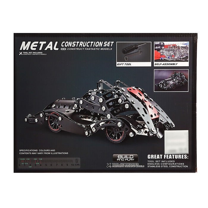 Конструктор металлический «Блэкмобиль», 332 детали Конструктор металлический «Блэкмобиль», 332 детали