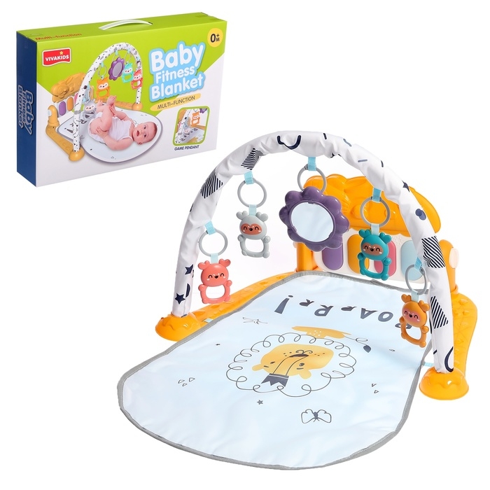 Развивающий коврик «Лёвушка», световые, звуковые эффекты Развивающий коврик «Лёвушка», световые, звуковые эффекты