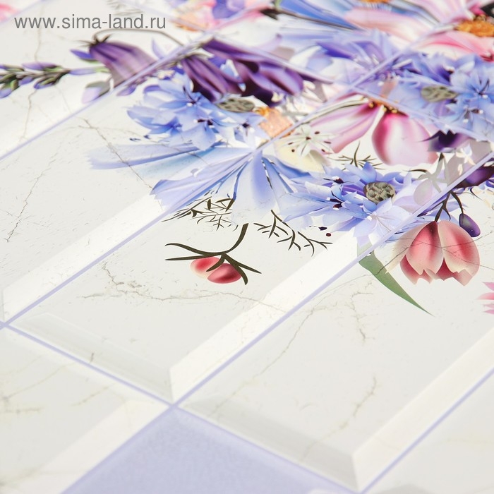 Панель ПВХ Плитка Космея 480*955*0,3мм Панель ПВХ Плитка Космея 480*955*0,3мм