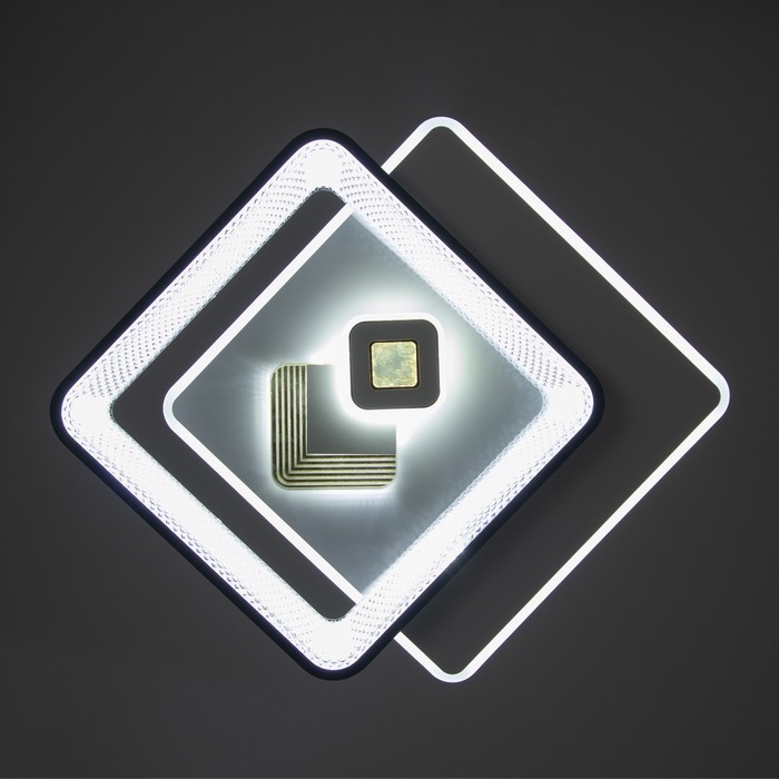 Светильник Светильник "Вилса" LED 156Вт бело-чёрный 50х50х7 см BayerLux