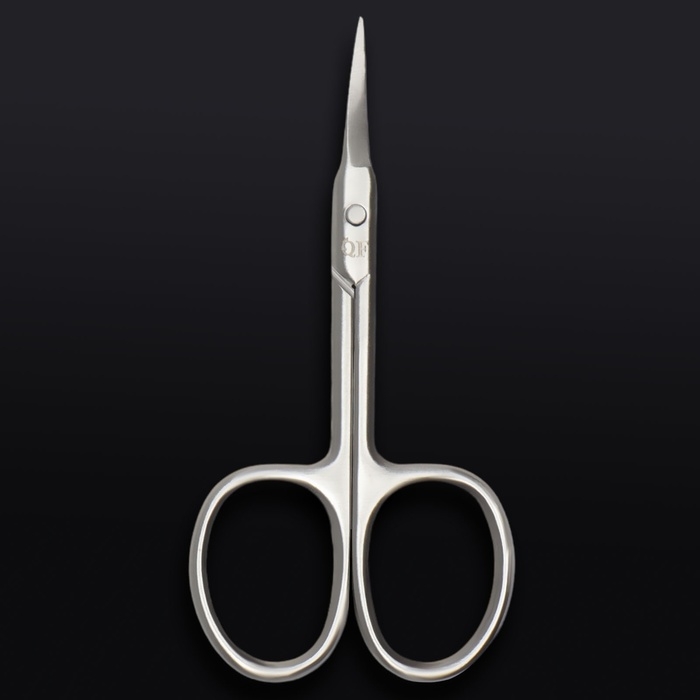 Ножницы маникюрные «Premium», загнутые, узкие, 9 см, на блистере, цвет серебристый Ножницы маникюрные «Premium», загнутые, узкие, 9 см, на блистере, цвет серебристый