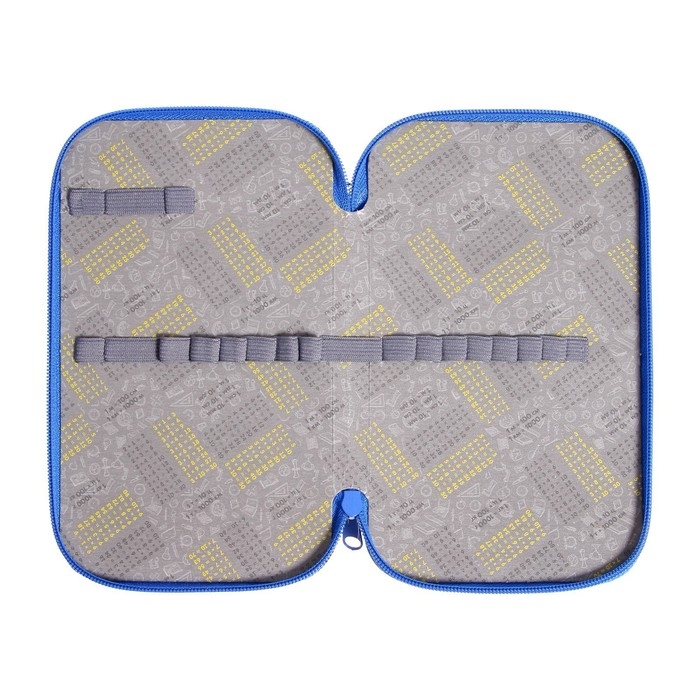 Пенал 2 секции, 125 х 205 х 40 мм, Calligrata 30П26/2 Пенал 2 секции, 125 х 205 х 40 мм, Calligrata 30П26/2 "Робот маска", ламинированный картон