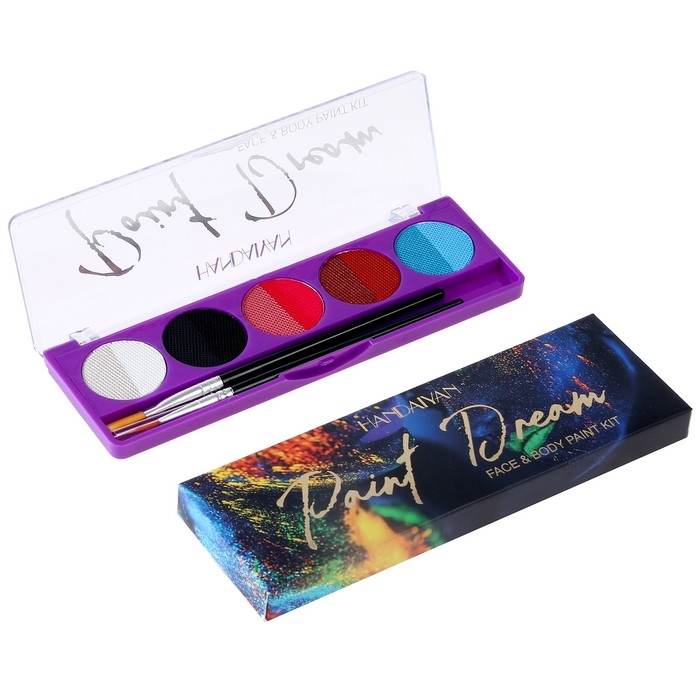 Аквагрим для лица и тела, кисточка, 10 цветов Аквагрим для лица и тела, кисточка, 10 цветов