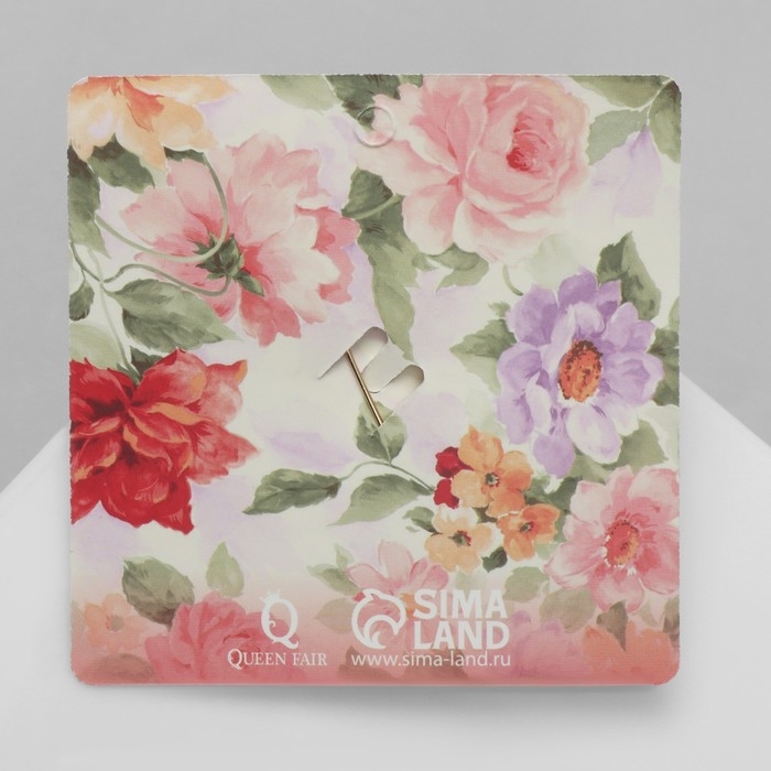 Брошь «Птичка» необычная, цветная в золоте Брошь «Птичка» необычная, цветная в золоте