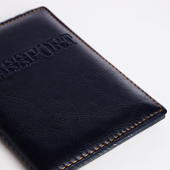 Обложка для паспорта, цвет тёмно-синий Обложка для паспорта, цвет тёмно-синий