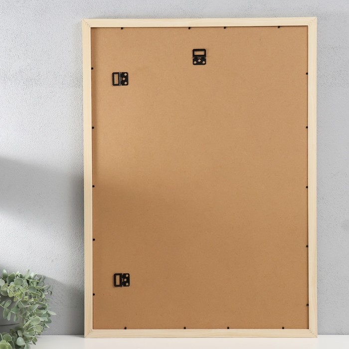 Фоторамка МДФ Фоторамка МДФ "Ellis" 50х70 см, с паспарту, натуральный (пластиковый экран)