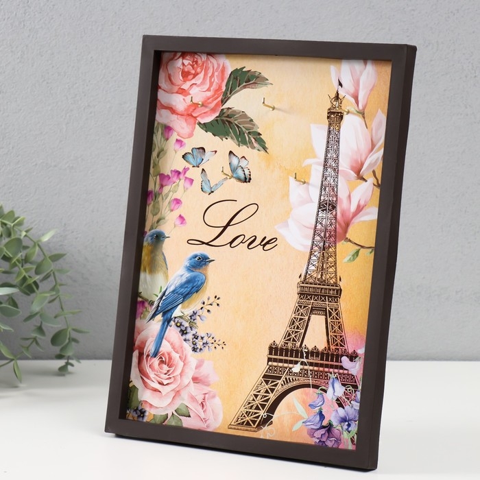 Ключница открытая Ключница открытая "Париж" 5 крючков, 23х32 см