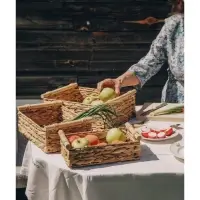 Корзины для хранения SL Home, плетёные, ручной работы, 3 шт., 27&times;16&times;9 см, 31&times;20&times;12 см, 35&times;24&times;13 см