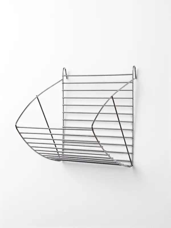 Кормушка для сена металлическая, 17 х 14 х 16 см, серебристая