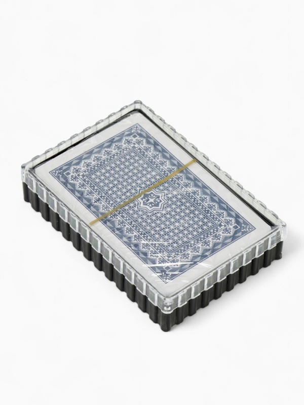 Карты игральные пластиковые 54 шт  Карты игральные пластиковые 54 шт "Время игры", покер, 9,5 х 6,5 см, синяя рубашка