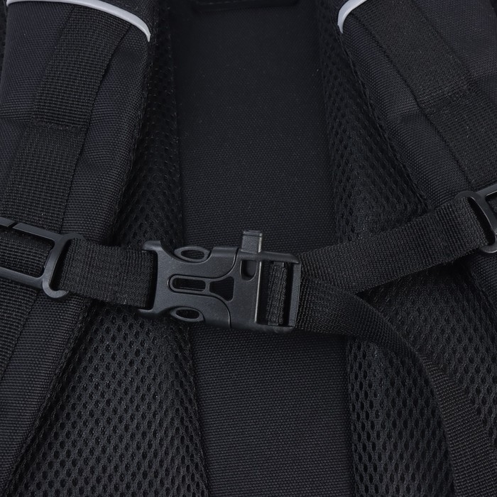 Рюкзак молодёжный 42 х 31 х 22 см, Grizzly, эргономичная спинка, отделение для ноутбука, чёрный Рюкзак молодёжный 42 х 31 х 22 см, Grizzly, эргономичная спинка, отделение для ноутбука, чёрный