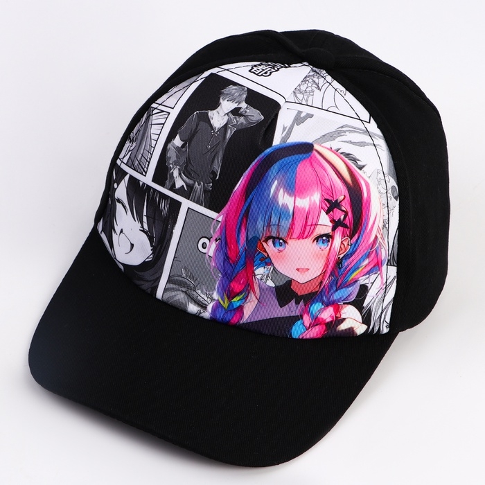 Кепка детская для девочки Кепка детская для девочки "Фото"аниме, р-р 52-54 5-7 лет