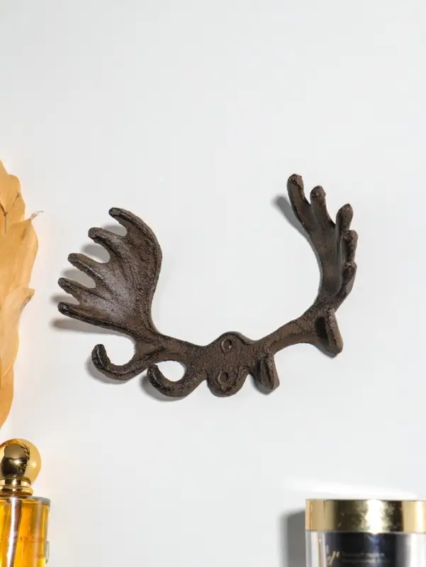 Крючки настенные &laquo;Лосиные рога&raquo;, ключница декоративная, чугун, 20&times;10.5&times;4 см