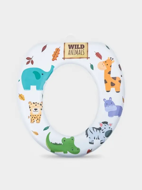 Сиденье для унитаза детское 29х27,5х5 см Сиденье для унитаза детское 29х27,5х5 см "Зоопарк"