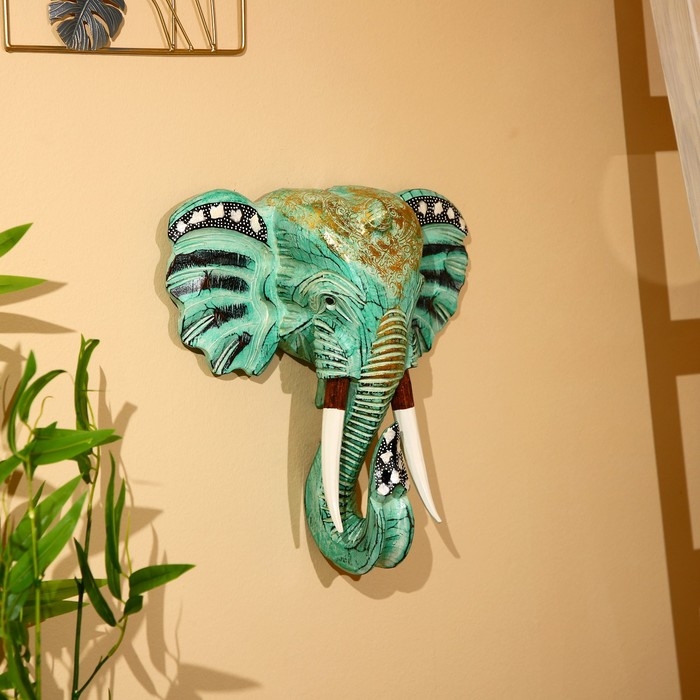 Панно настенное Панно настенное "Голова слона" албезия 40х12х40 см