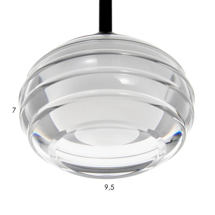 Светильник BayerLux "Одетта" LED 3Вт черный 8х8х120 см.