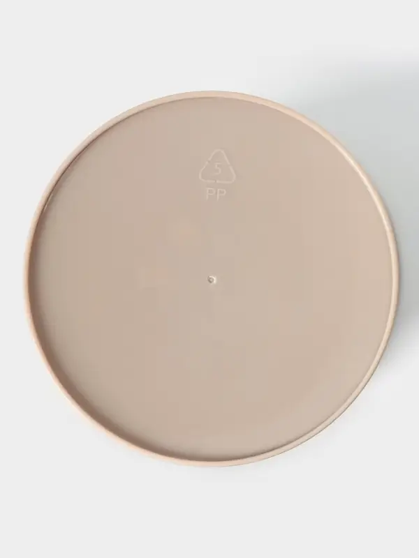 Ёршик для унитаза Idiland Rambai, d=11.5 см, h=36.5 см, с подставкой, пластик, бежевый