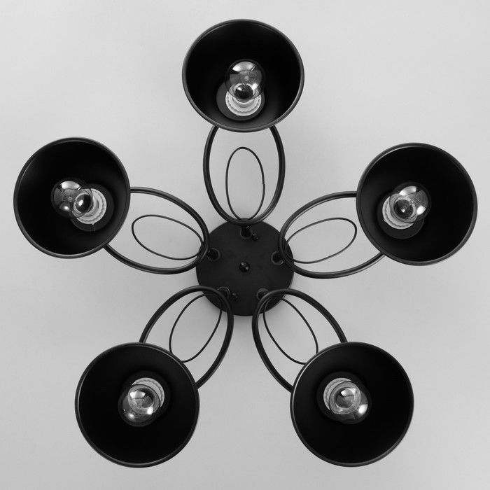 Люстра Люстра "Эдмас" 5хЕ27 40Вт черный 60х60х22 см BayerLux