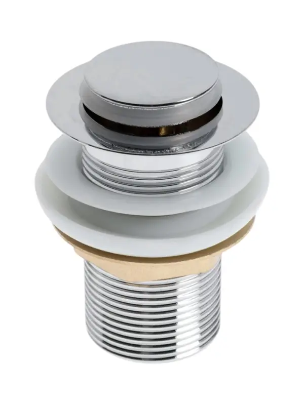 Донный клапан ZEIN engr B1, маленькая кнопка, нержавеющая сталь, хром