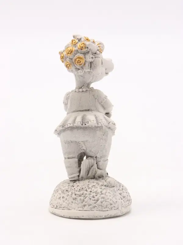 Фигурка декоративная &laquo;Коза с подсолнухами&raquo;, 9&times;4 см, серая